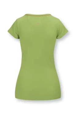 Top Korte Mouw Solid Licht