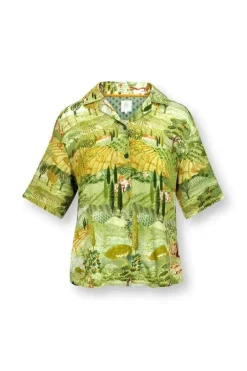 Top Korte Mouw Toscana Groen