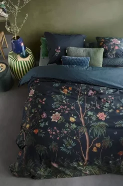 Vierkant Sierkussen Il Paradiso Donkerblauw