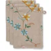 Washandje Set/3 Les Fleurs 16X22 Cm