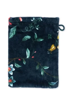 Washandje Set/3 Les Fleurs Donker 16X22 Cm