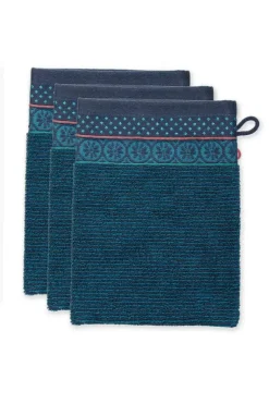 Washandje Set/3 Soft Zellige Donker 16X22 Cm