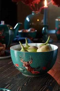 Winter Wonderland Kom Groen 18 Cm